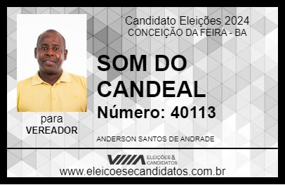 Candidato SOM DO CANDEAL 2024 - CONCEIÇÃO DA FEIRA - Eleições