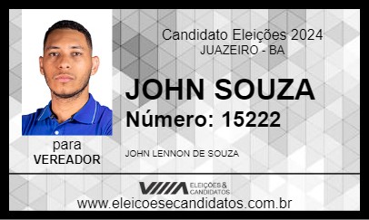 Candidato JOHN SOUZA 2024 - JUAZEIRO - Eleições