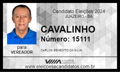 Candidato CAVALINHO 2024 - JUAZEIRO - Eleições