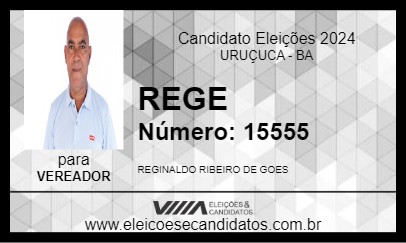 Candidato REGE 2024 - URUÇUCA - Eleições