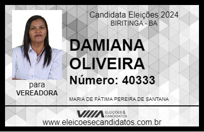 Candidato MARIA DE JOEL 2024 - BIRITINGA - Eleições