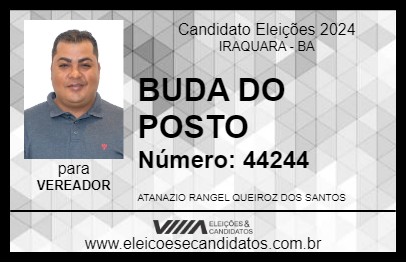 Candidato BUDA DO POSTO 2024 - IRAQUARA - Eleições