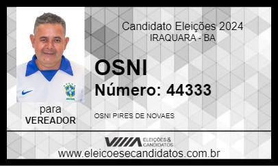 Candidato OSNI 2024 - IRAQUARA - Eleições