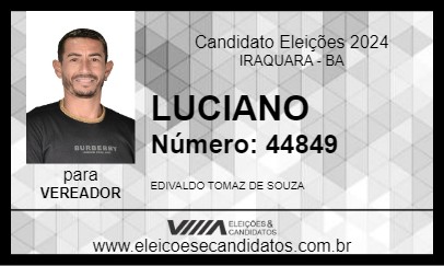 Candidato LUCIANO 2024 - IRAQUARA - Eleições