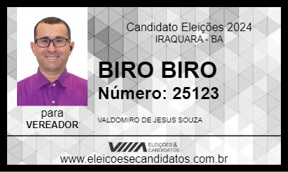 Candidato BIRO BIRO 2024 - IRAQUARA - Eleições