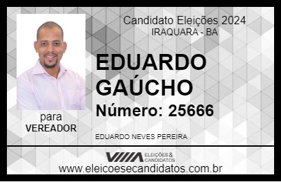 Candidato EDUARDO GAÚCHO 2024 - IRAQUARA - Eleições