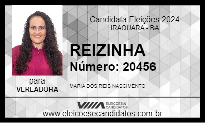 Candidato REIZINHA 2024 - IRAQUARA - Eleições