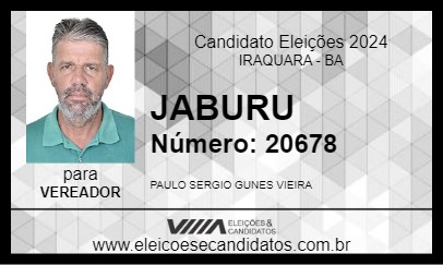 Candidato JABURU 2024 - IRAQUARA - Eleições