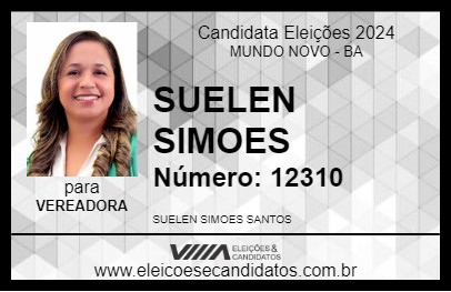 Candidato SUELEN SIMOES 2024 - MUNDO NOVO - Eleições