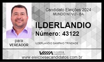 Candidato ILDERLANDIO 2024 - MUNDO NOVO - Eleições