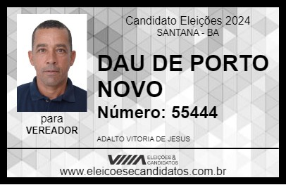 Candidato DAU DE PORTO NOVO 2024 - SANTANA - Eleições