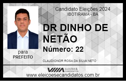 Candidato DR DINHO DE NETÃO 2024 - IBOTIRAMA - Eleições