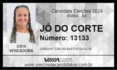 Candidato JÔ DO CORTE 2024 - IRARÁ - Eleições