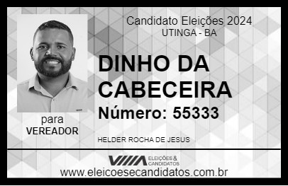 Candidato DINHO DA CABECEIRA 2024 - UTINGA - Eleições