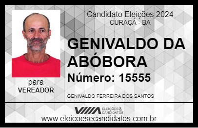 Candidato GENIVALDO DA ABÓBORA 2024 - CURAÇÁ - Eleições