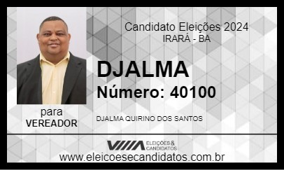 Candidato DJALMA 2024 - IRARÁ - Eleições