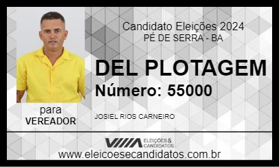 Candidato DEL PLOTAGEM 2024 - PÉ DE SERRA - Eleições