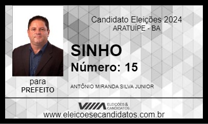 Candidato SINHO 2024 - ARATUÍPE - Eleições