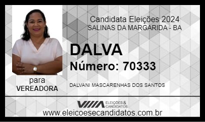 Candidato DALVA 2024 - SALINAS DA MARGARIDA - Eleições