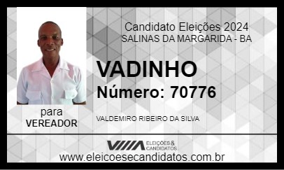 Candidato VADINHO 2024 - SALINAS DA MARGARIDA - Eleições