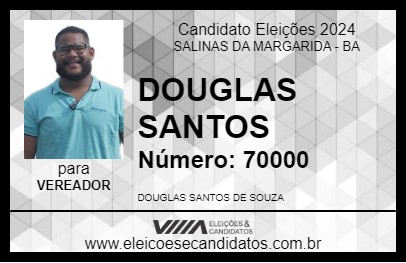 Candidato DOUGLAS SANTOS 2024 - SALINAS DA MARGARIDA - Eleições