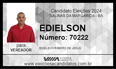 Candidato EDIELSON 2024 - SALINAS DA MARGARIDA - Eleições