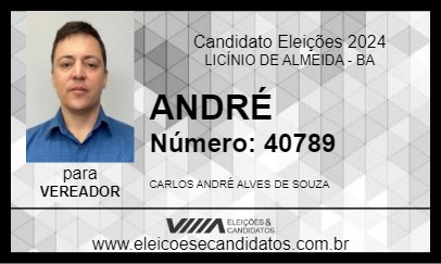 Candidato ANDRÉ 2024 - LICÍNIO DE ALMEIDA - Eleições