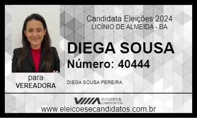 Candidato DIEGA SOUSA 2024 - LICÍNIO DE ALMEIDA - Eleições