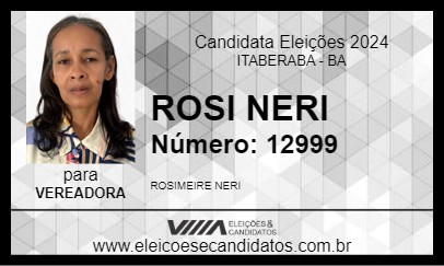 Candidato ROSI NERI 2024 - ITABERABA - Eleições