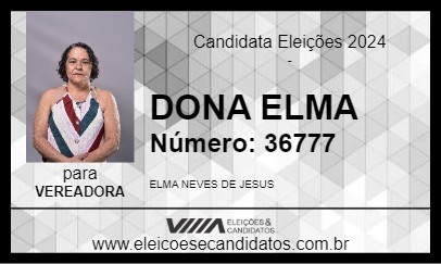 Candidato DONA ELMA  2024 - CARINHANHA - Eleições