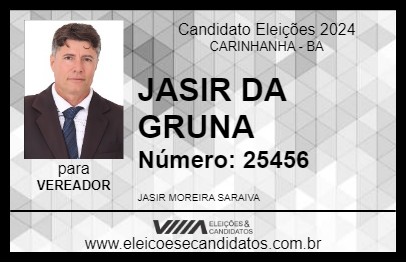 Candidato JASIR DA GRUNA 2024 - CARINHANHA - Eleições