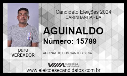 Candidato AGUINALDO DO ANGICO 2024 - CARINHANHA - Eleições