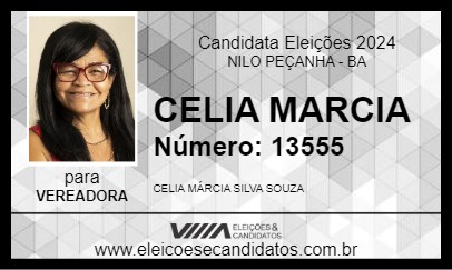 Candidato CELIA MARCIA 2024 - NILO PEÇANHA - Eleições