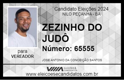 Candidato ZEZINHO DO JUDÔ 2024 - NILO PEÇANHA - Eleições