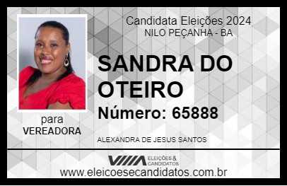 Candidato SANDRA DO OTEIRO 2024 - NILO PEÇANHA - Eleições