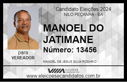 Candidato MANOEL DO JATIMANE 2024 - NILO PEÇANHA - Eleições