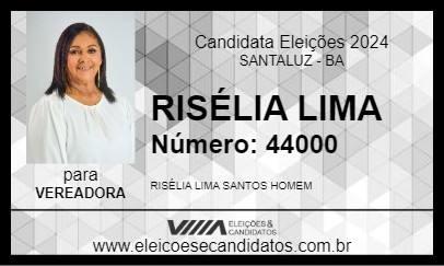 Candidato RISÉLIA LIMA 2024 - SANTALUZ - Eleições