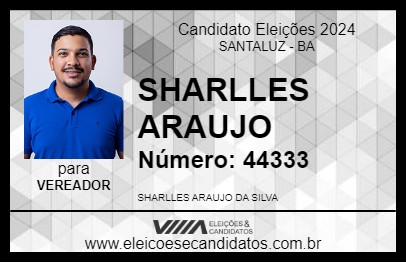 Candidato SHARLLES ARAUJO 2024 - SANTALUZ - Eleições