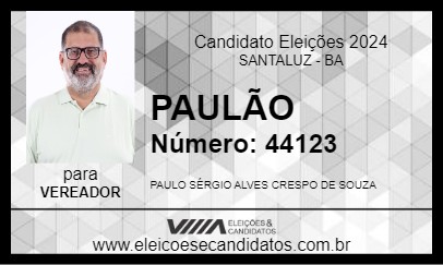 Candidato PAULÃO 2024 - SANTALUZ - Eleições