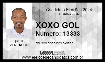 Candidato XOXO GOL 2024 - UBAÍRA - Eleições