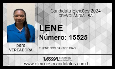 Candidato LENE 2024 - CRAVOLÂNDIA - Eleições