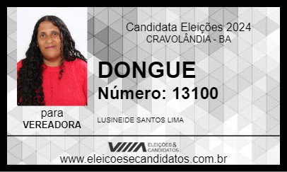 Candidato DONGUE 2024 - CRAVOLÂNDIA - Eleições