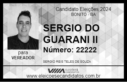 Candidato SERGIO DO GUARANI II 2024 - BONITO - Eleições