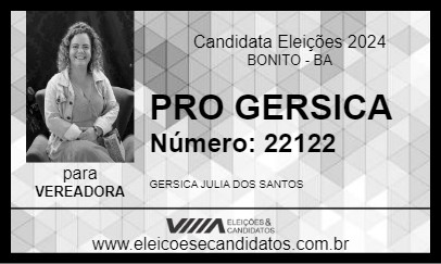 Candidato PRO GERSICA 2024 - BONITO - Eleições