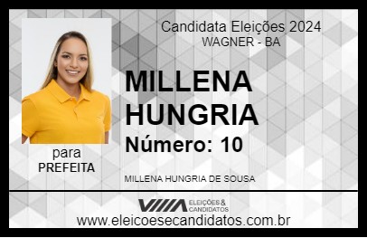 Candidato MILLENA HUNGRIA 2024 - WAGNER - Eleições