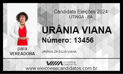 Candidato URÂNIA VIANA 2024 - UTINGA - Eleições