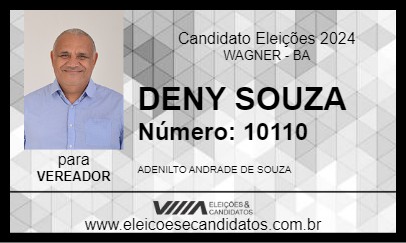 Candidato DENY SOUZA 2024 - WAGNER - Eleições