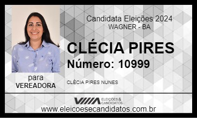 Candidato CLÉCIA PIRES 2024 - WAGNER - Eleições