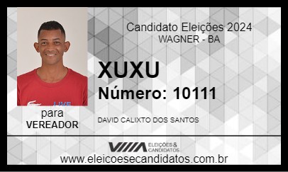 Candidato XUXU 2024 - WAGNER - Eleições