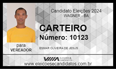 Candidato CARTEIRO 2024 - WAGNER - Eleições